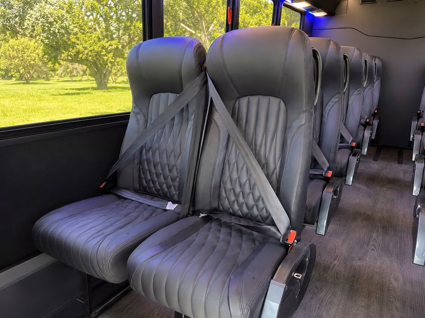 18 passenger minibus interior