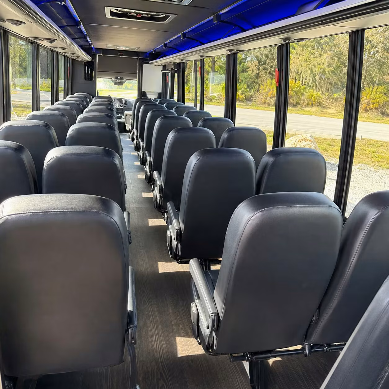 25 passenger minibus inside