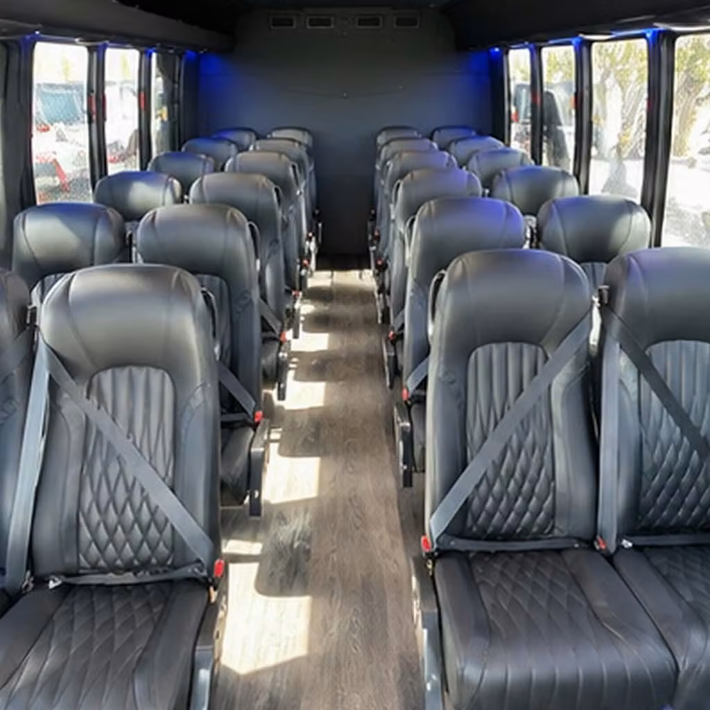 28 passenger minibus interior