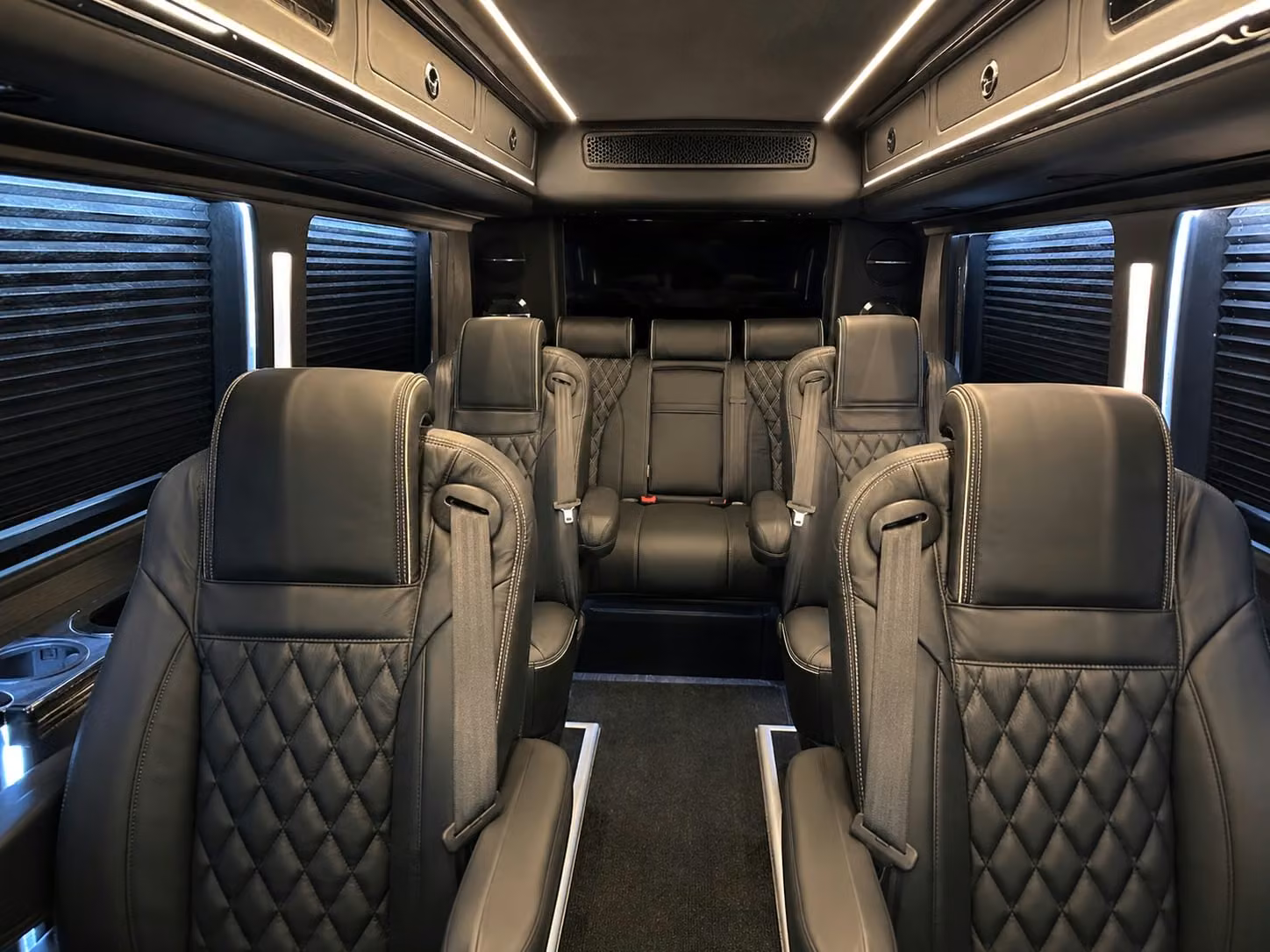 sprinter van with driver inside